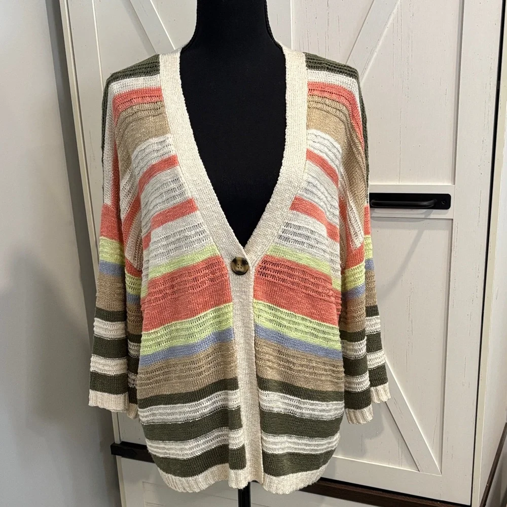 Cardigan Sweater🔸Multi colors Front button light weight - Picture 4 of 8